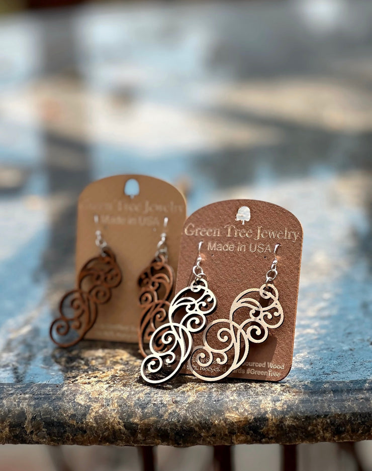 Filigree Scroll Earrings 