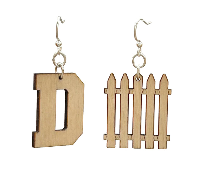 D Fence (Defense) Earrings 