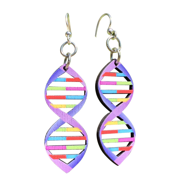 Vibrant DNA Earrings 