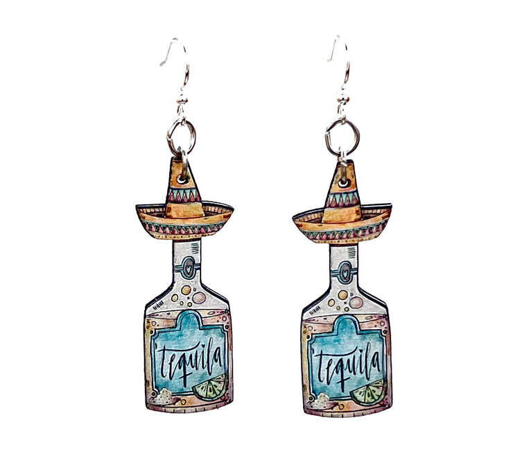 Tequila Sombrero Earrings 