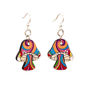 Psychedelic Mushroom Earrings #1732