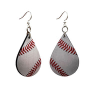 Baseball Tear Drops Earrings #1735