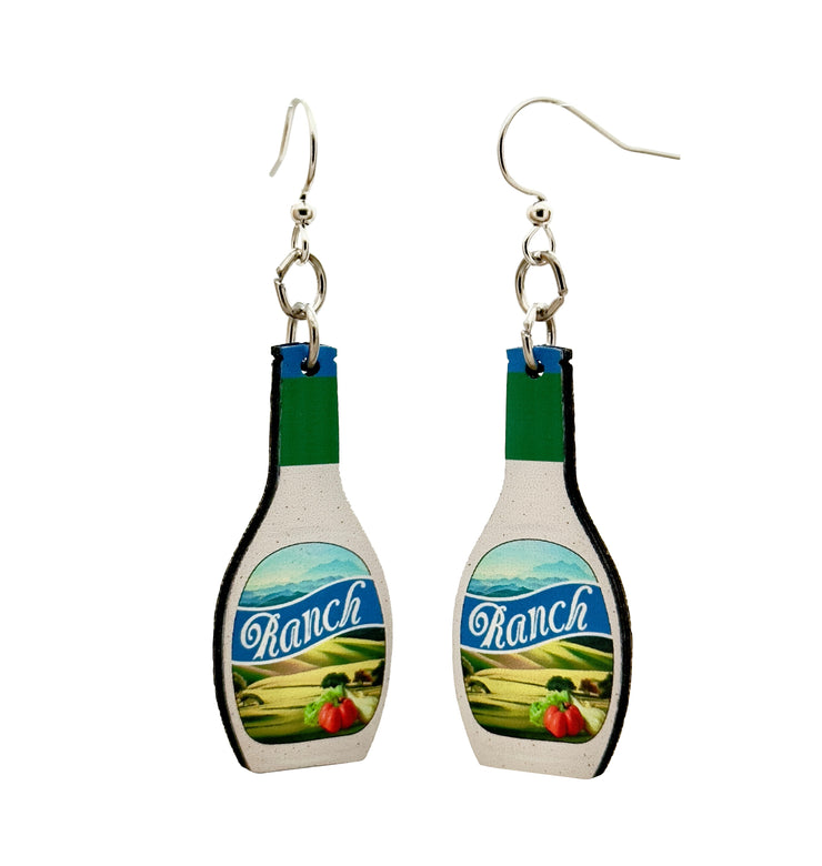 Ranch Dressing Earrings 