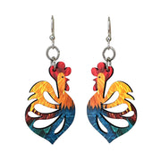 Cock-a-doodle-doo Earrings #1770