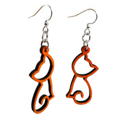 Kitten Outline Earrings #1807