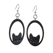Sneaky Cat Earrings #1808