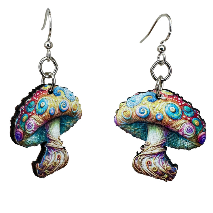 Van Gogh Mushroom Earrings 