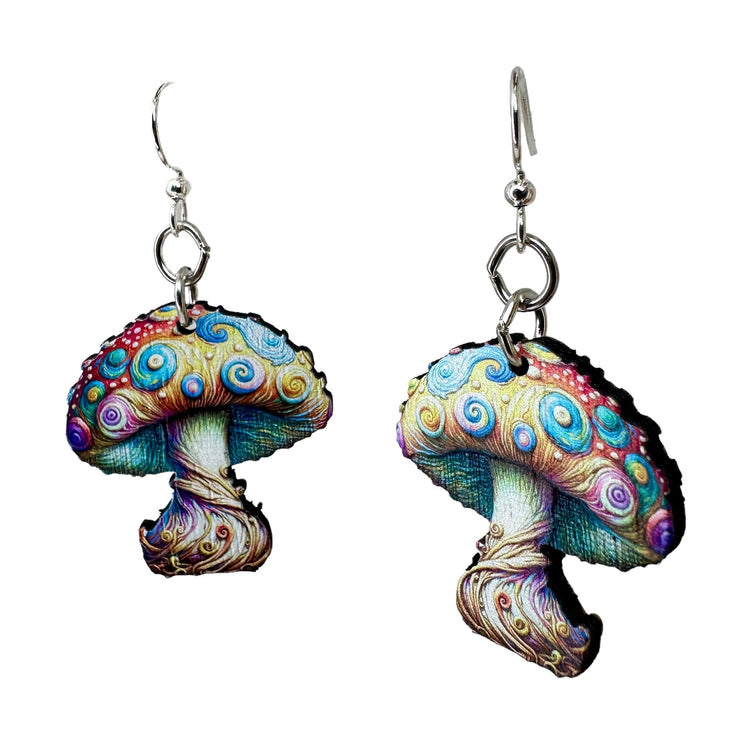 Van Gogh Mushroom Earrings 