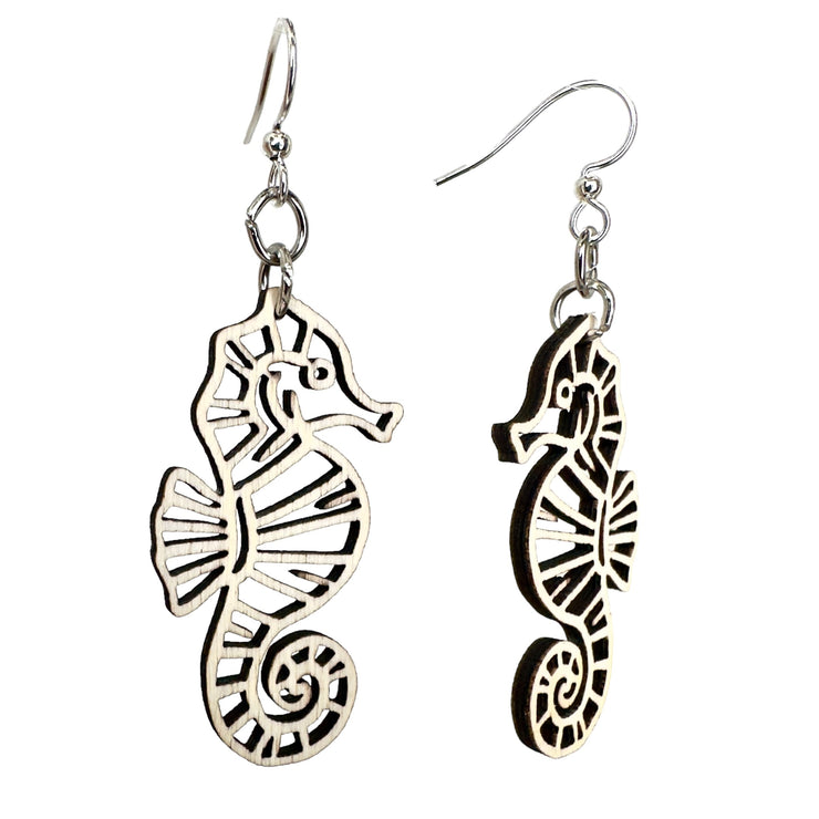 Seahorse Cut Out Earrings 