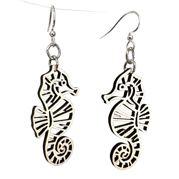 Seahorse Cut Out Earrings 