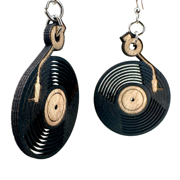 Vinyl Record Earrings 