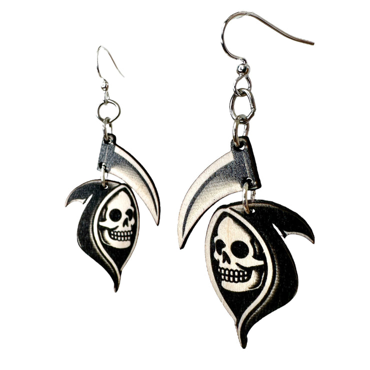 Grim Reaper Earrings 