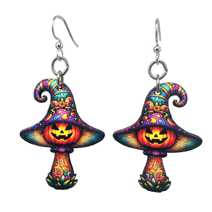 Halloween Mushroom Earrings 