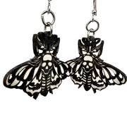 Death Moth Earrings #1823