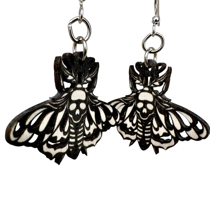 Death Moth Earrings 