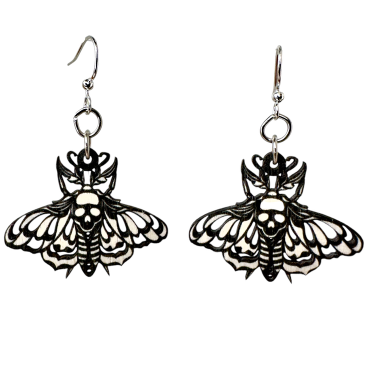 Death Moth Earrings 