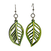 Chlorophyll Leaf Earrings #1838