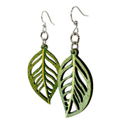 Chlorophyll Leaf Earrings #1838