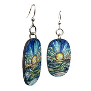 Mosaic Ocean Blossom Earrings #219