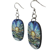 Mosaic Ocean Blossom Earrings #219