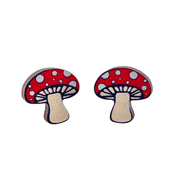 Mushroom Stud Earrings 