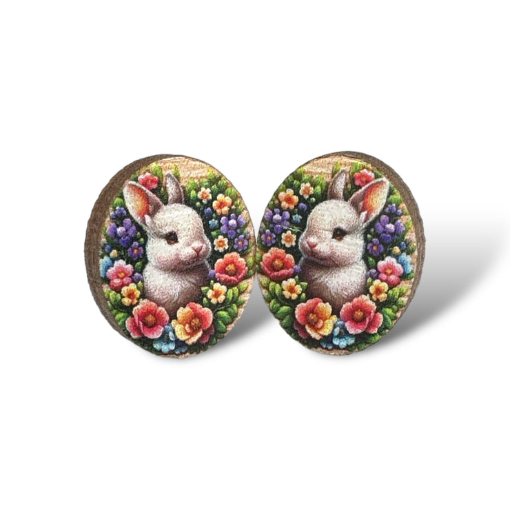 Easter Bunny Stud Earrings 