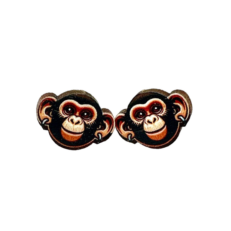 Monkey Stud Earrings 