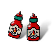 Hot Sauce Stud Earrings #3126