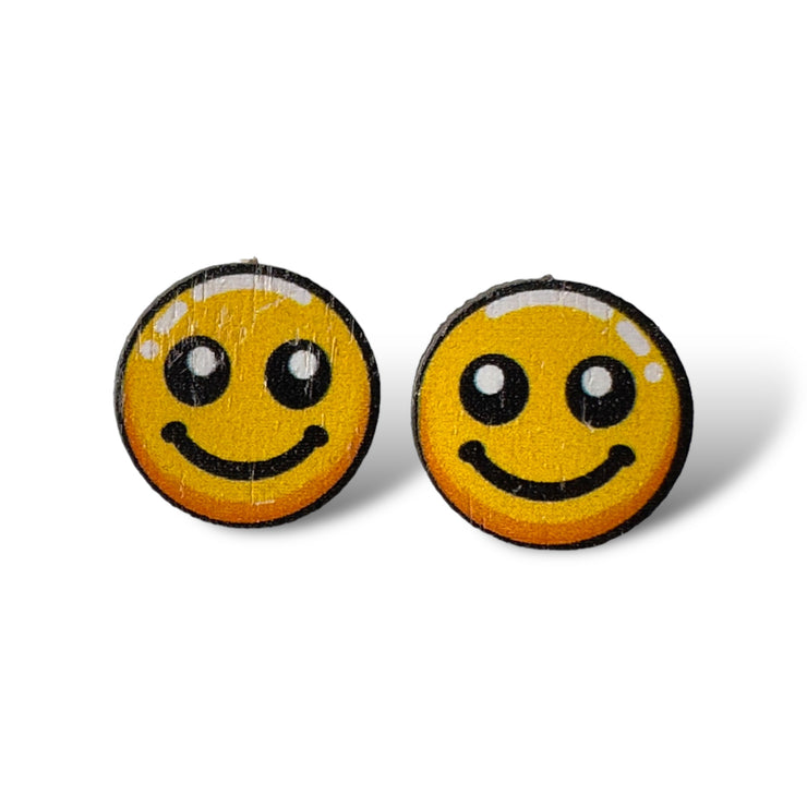 Smiley Face Stud Earrings 