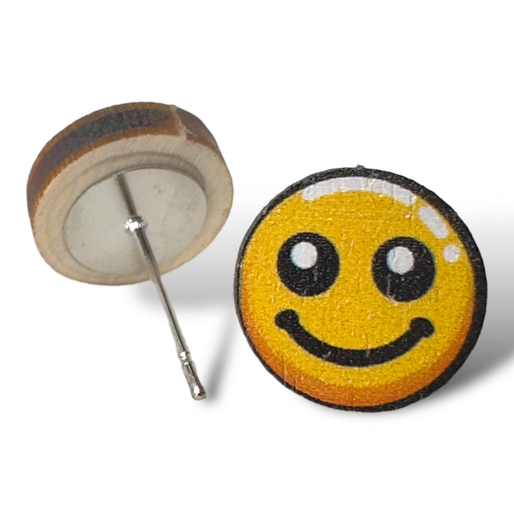 Smiley Face Stud Earrings 