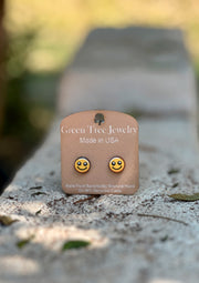 Smiley Face Stud Earrings #3128