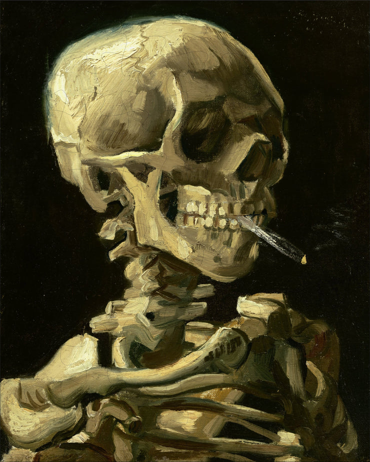 Van Gogh Skull of a Skeleton with Burning Cigarette Puzzle - 48PCS - 