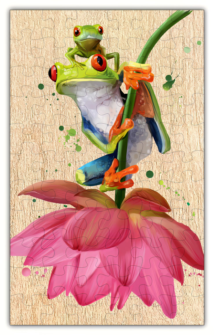 Lotus Frogs Puzzle - 66PCS - 