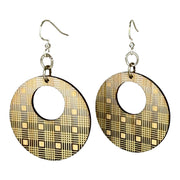 Crosshatch Bamboo Earrings #948