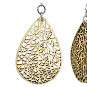 Labyrinth Leaf Bamboo Earrings #949