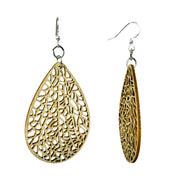 Labyrinth Leaf Bamboo Earrings #949