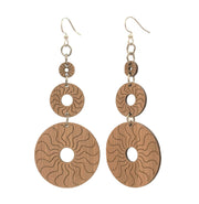 Momentum Circles Bamboo Earrings #953