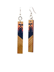 Easy Pose Bamboo Earrings #955