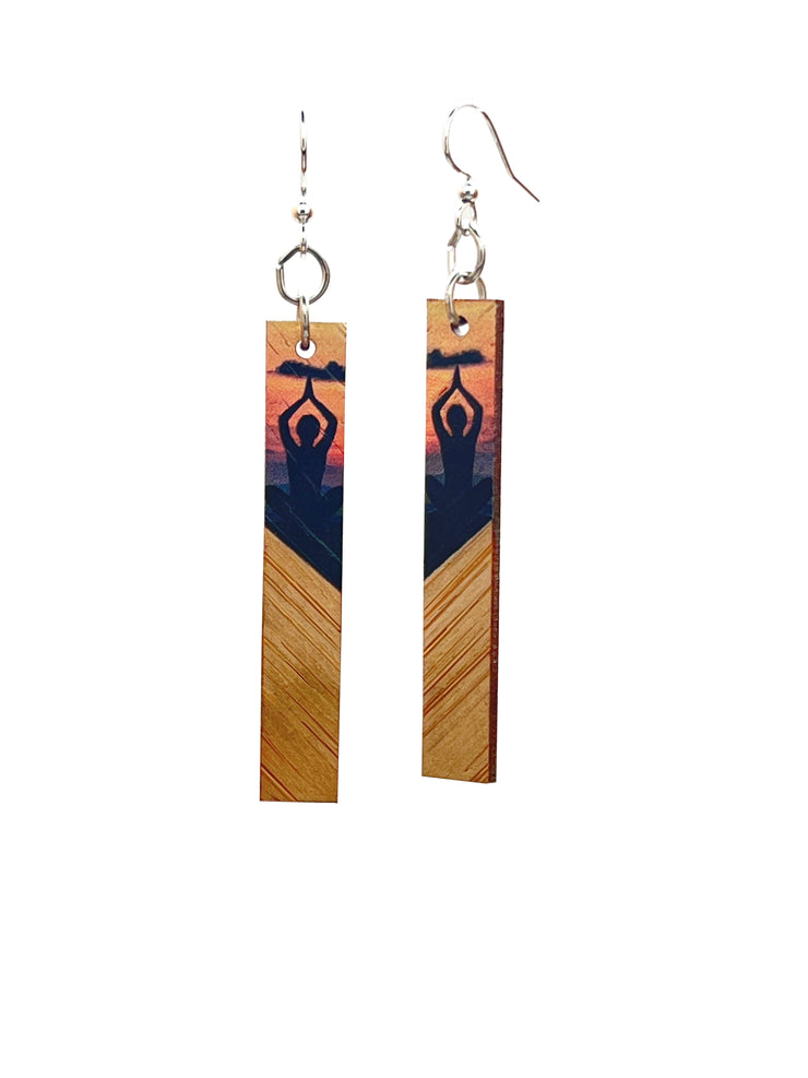 Easy Pose Bamboo Earrings 