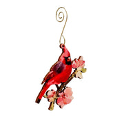 Cardinal on Cherry Blossom Ornament #9875