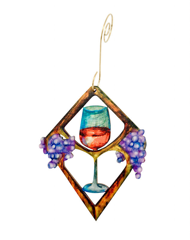 Heart in Wine Ornament 