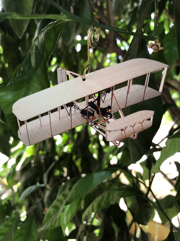 Wright Brothers Airplane Ornament 