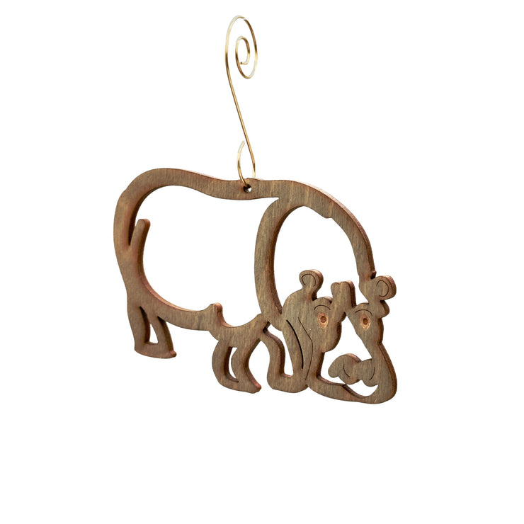 Hippopotamus for Christmas Ornament - 