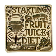 Red Wine Juice Diet Maple Magnet #MM003