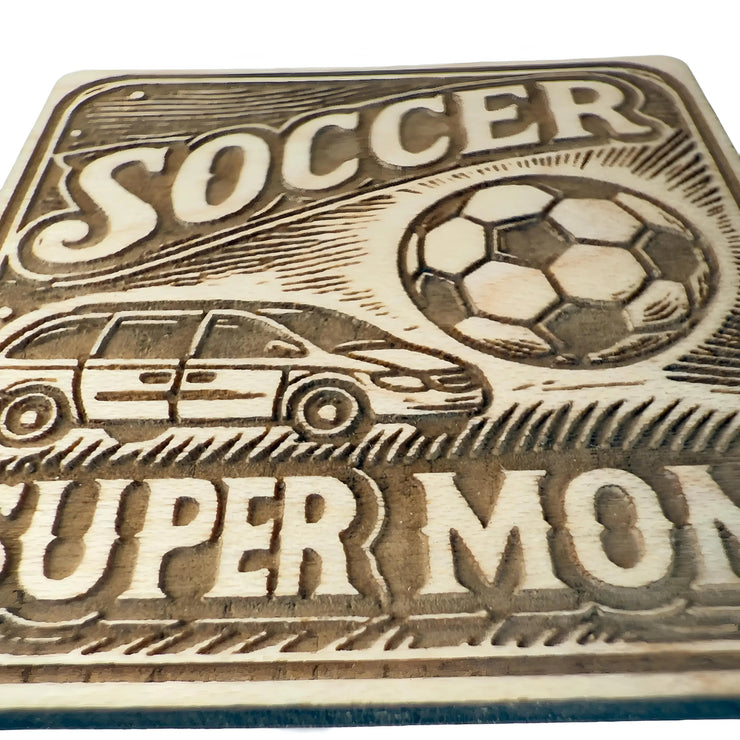 Soccer Super Mom Maple Magnet 