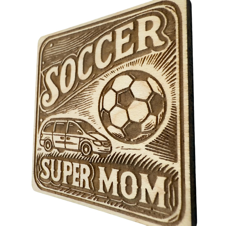 Soccer Super Mom Maple Magnet 