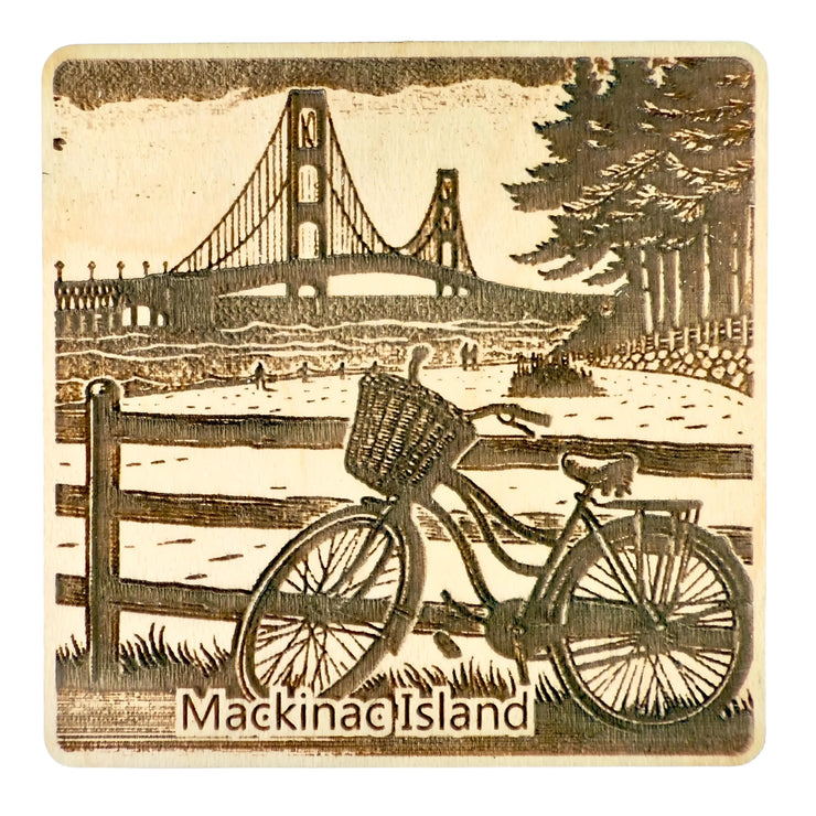 Mackinac Island Maple Magnet 