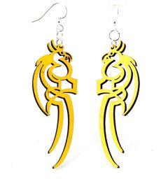 Tattoo Parrot Earrings 