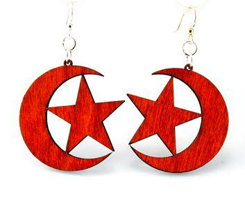 Star & Crescent Earrings 