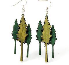 Redwood Tree Earrings 